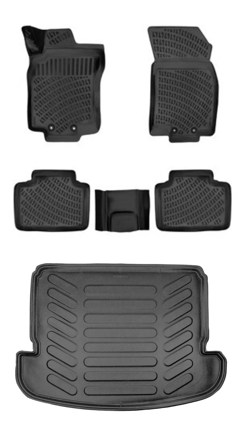 Rizline Nissan X-Trail 5 Koltuk 2013-2021 3D Araca Özel Paspas ve Bagaj Havuzu Bmy