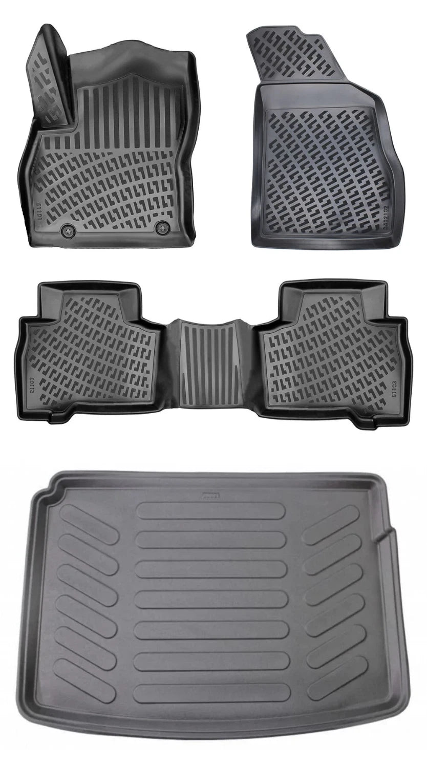 Rizline Peugeot Bipper 2008 Sonrası 3D Araca Özel Paspas ve Bagaj Havuzu Bmy