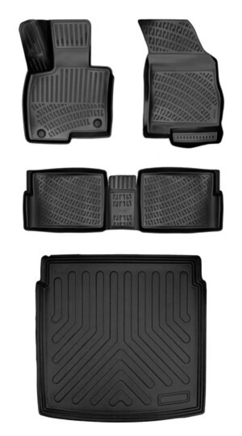 Rizline Jaecoo 7 2024 Sonrası (Kalın Stepne) 3D Araca Özel Paspas ve Bagaj Havuzu Set Bmy