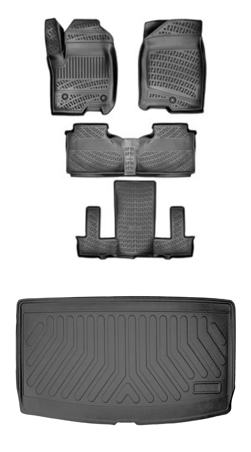 Rizline Cadillac Escalade 7-8 Koltuklu 2021 Sonrası 3D Araca Özel Paspas ve Bagaj Havuzu Bmy