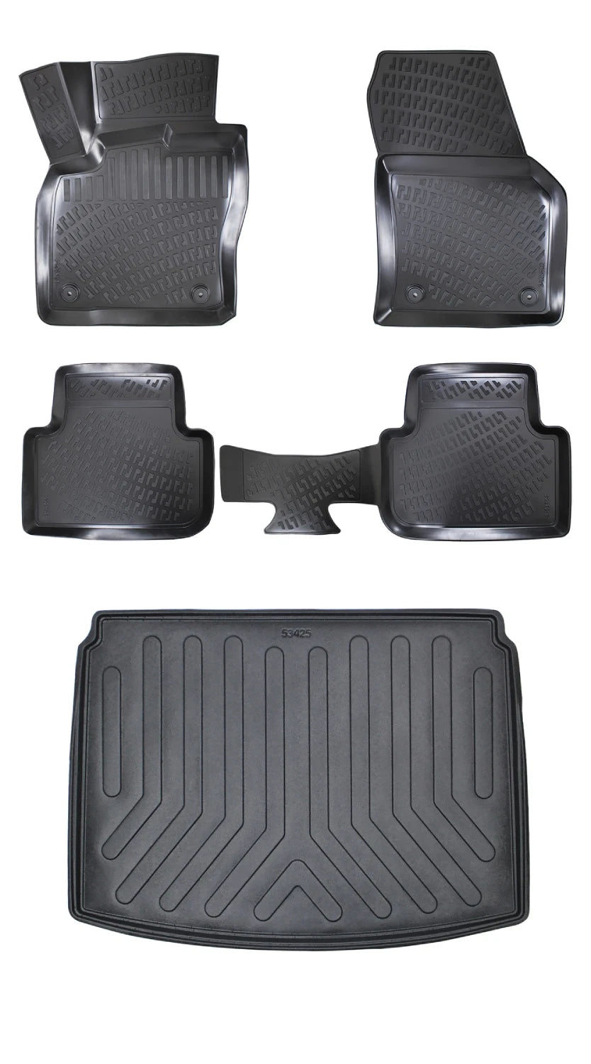 Rizline Volkswagen Tiguan Stepnesiz Alt Bagaj 2016-2023 3D Araca Özel Paspas ve Bagaj Havuzu Bmy