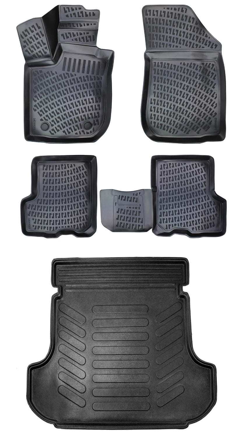 Rizline Dacia Logan 2 Mcv 2013-2021 3D Araca Özel Paspas ve Bagaj Havuzu Bmy