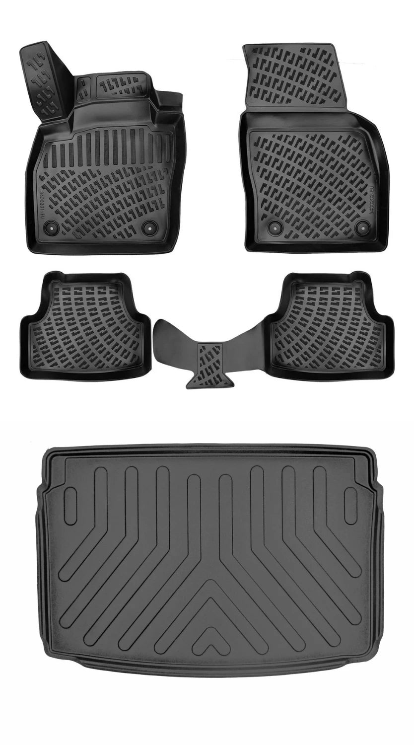 Rizline Volkswagen Polo Comfortline/highline Üst Bagaj 2017-2022 3D Araca Özel Paspas ve Bagaj Havuzu Bmy