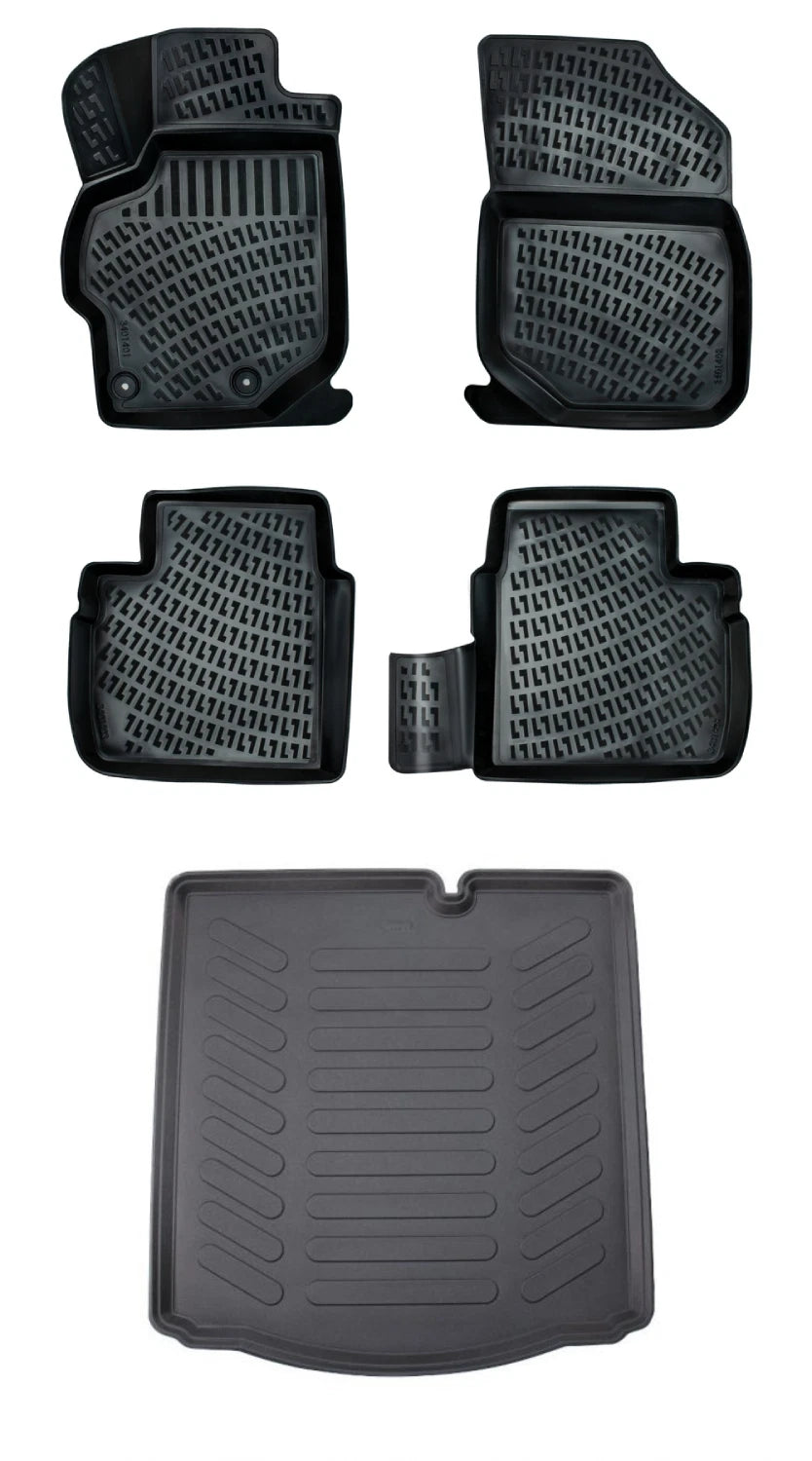 Rizline Peugeot 301 2012 Sonrası 3D Araca Özel Paspas ve Bagaj Havuzu Bmy