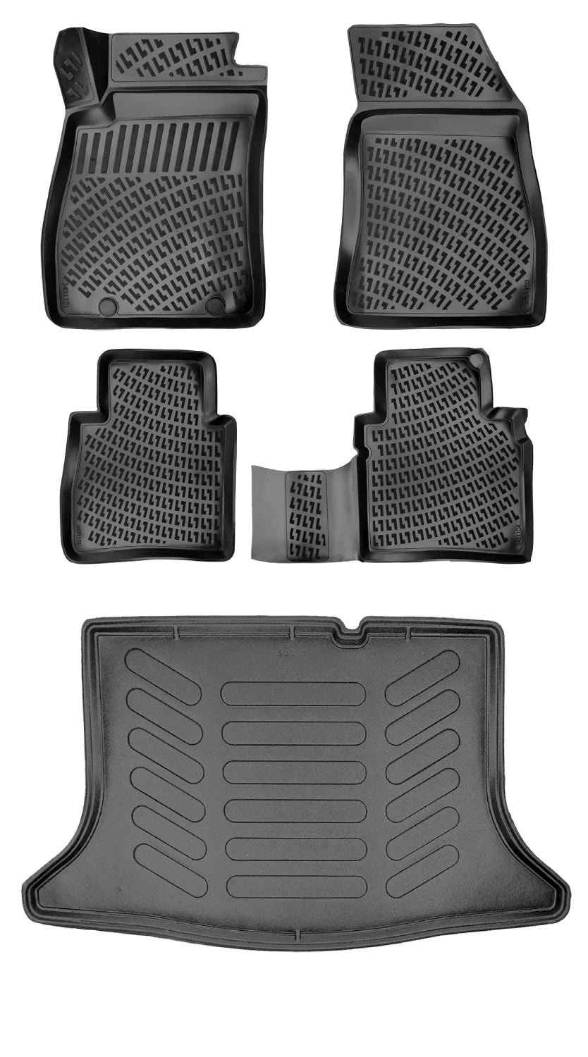 Rizline Nissan Pulsar 2014-2018 3D Araca Özel Paspas ve Bagaj Havuzu Bmy