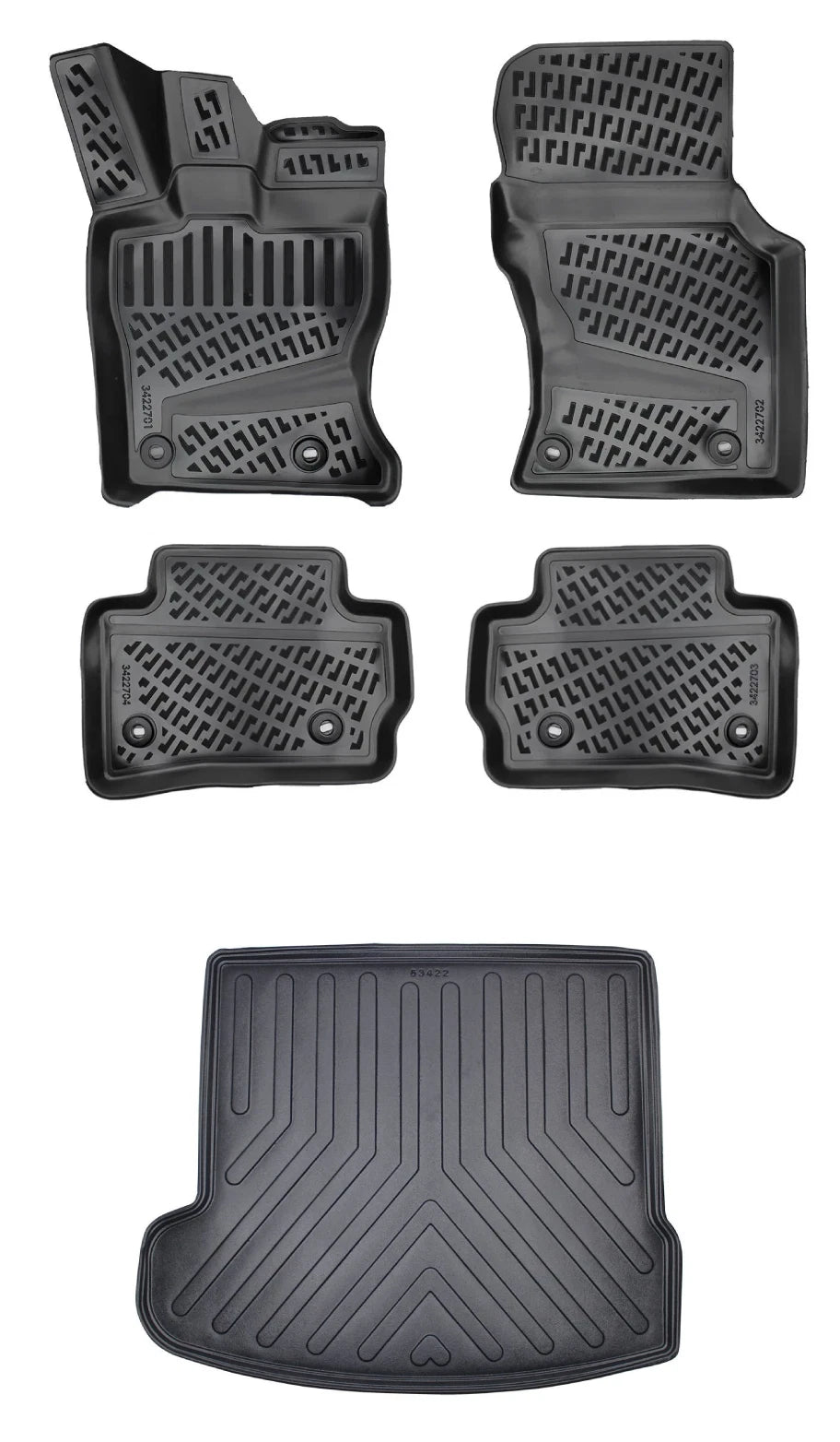 Rizline Jaguar F-Pace 2016-2020 3D Araca Özel Paspas ve Bagaj Havuzu Bmy