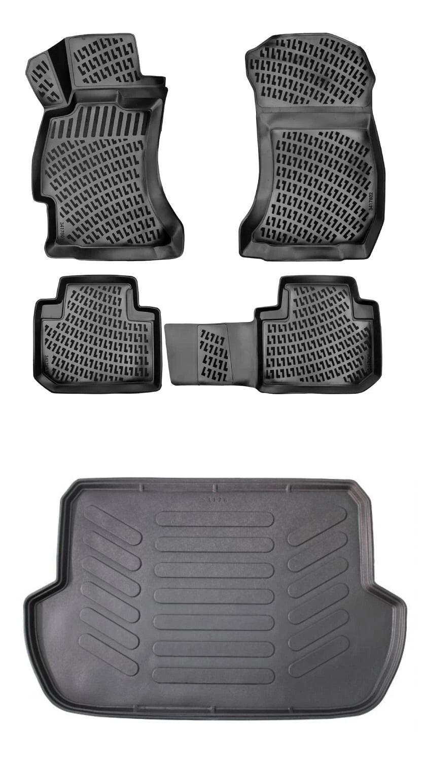 Rizline Subaru Forester 2013-2018 3D Araca Özel Paspas ve Bagaj Havuzu Bmy