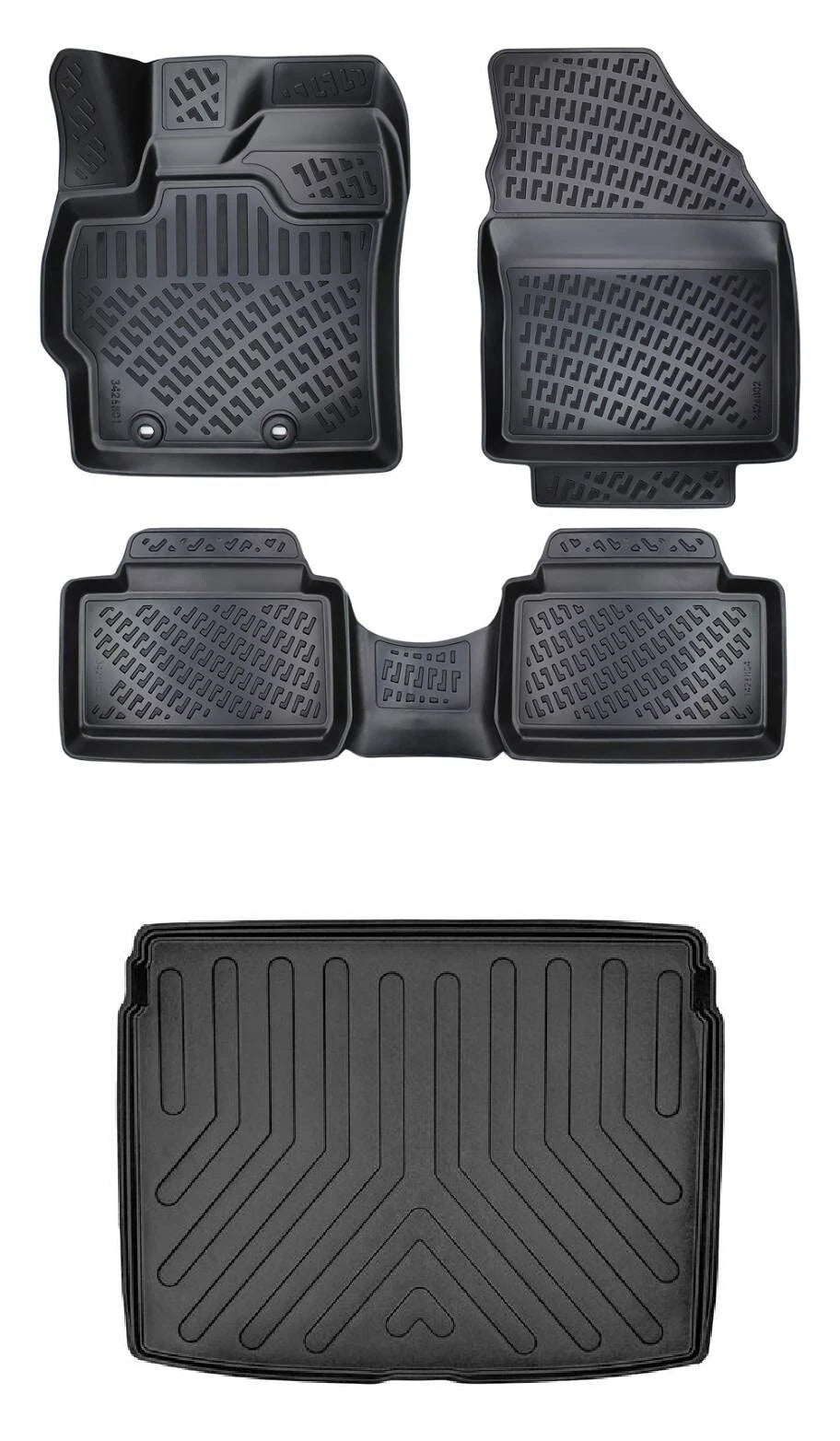 Rizline Toyota Corolla Cross Üst 2022 Sonrası 3D Araca Özel Paspas ve Bagaj Havuzu Bmy