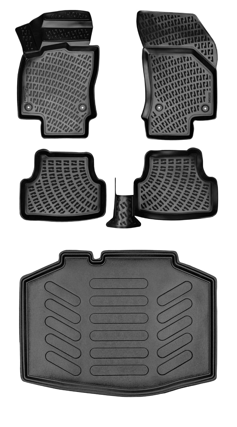 Rizline Seat Ibiza 2017-2022 3D Araca Özel Paspas ve Bagaj Havuzu Bmy