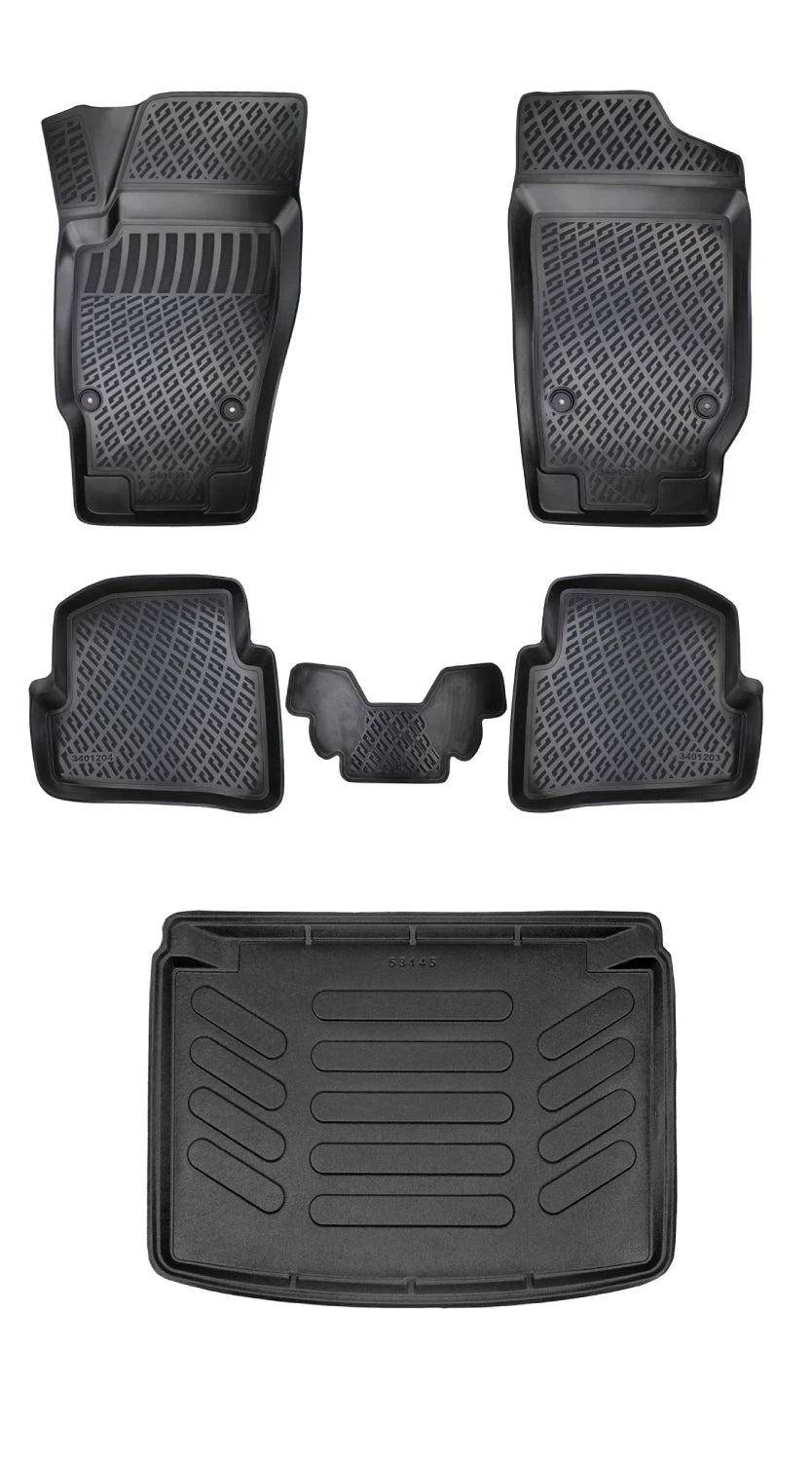 Rizline Seat Ibiza Iıı 2002-2008 3D Araca Özel Paspas ve Bagaj Havuzu Bmy