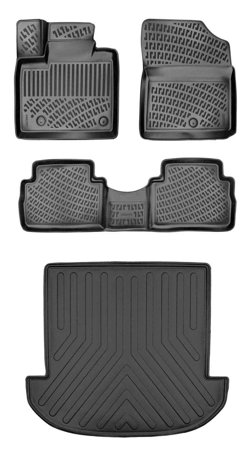 Rizline Hyundai Santafe Hybrid 5 Koltuklu 2020-2023 3D Araca Özel Paspas ve Bagaj Havuzu Bmy