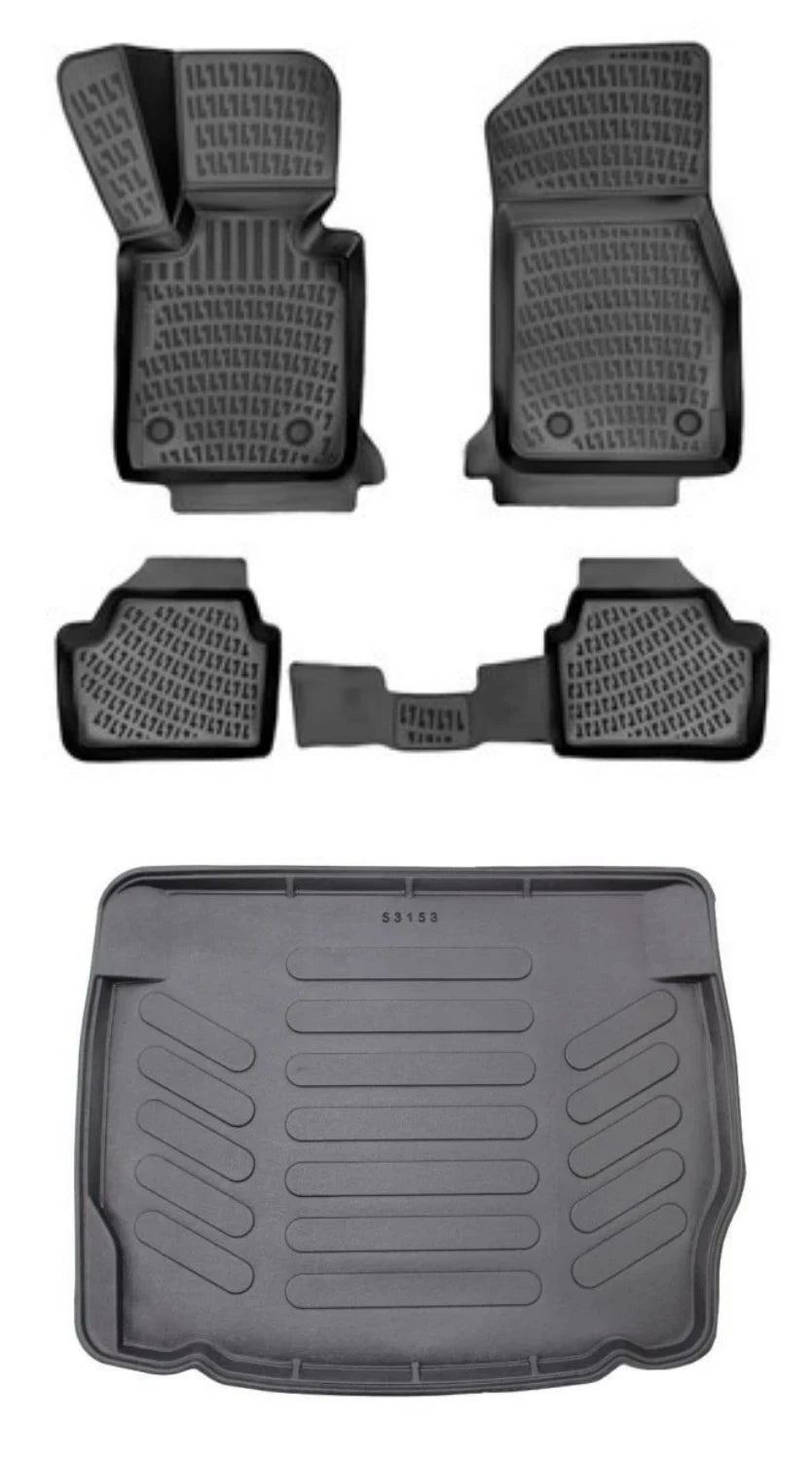 Rizline Bmw 1 Serisi F20 2011-2019 3D Araca Özel Paspas ve Bagaj Havuzu Bmy