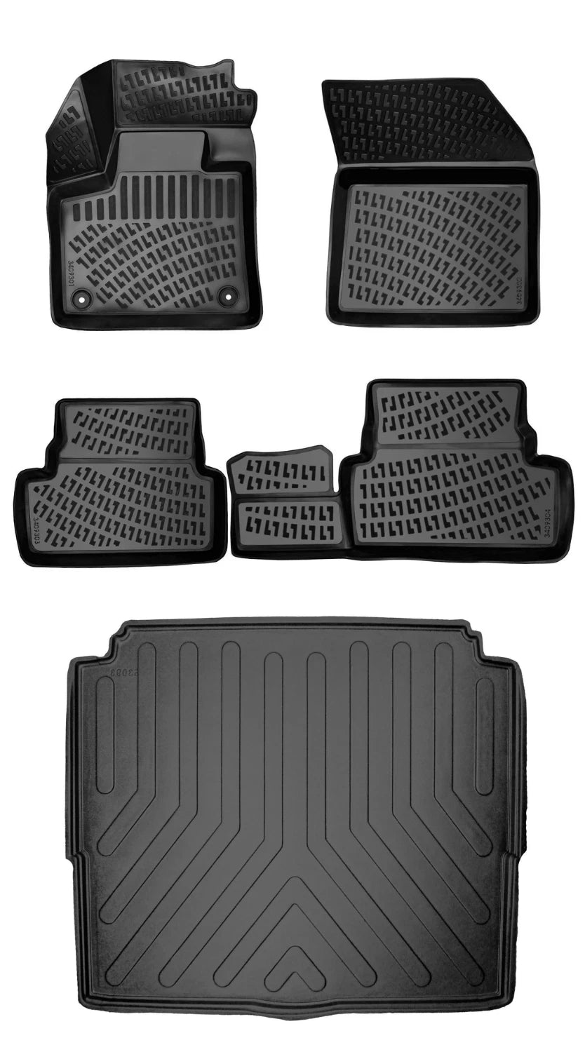 Rizline Opel Grandland Alt Bagaj 2017-2021 3D Araca Özel Paspas ve Bagaj Havuzu Bmy