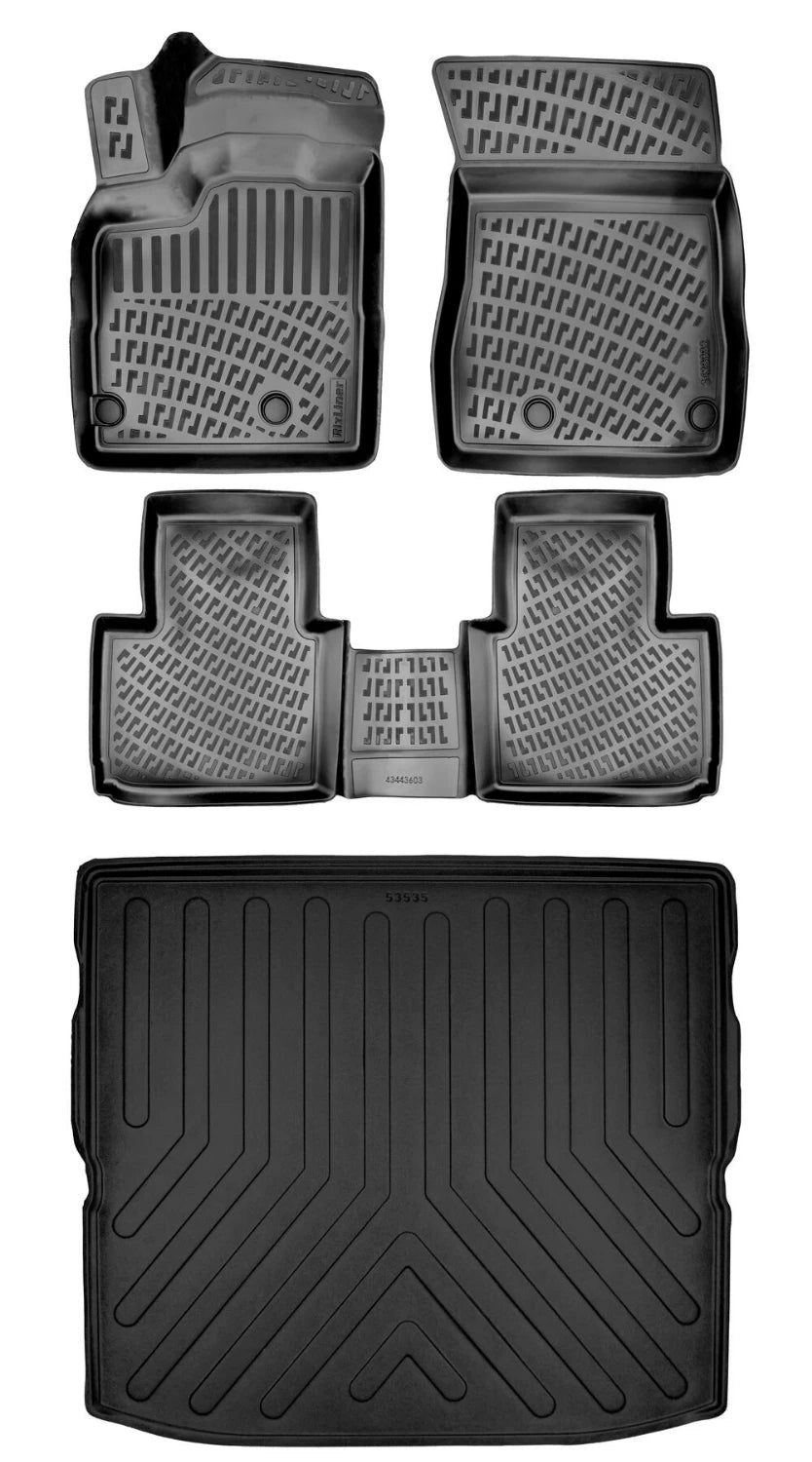 Rizline Mitsubishi Outlander Usa 2022 Sonrası 3D Araca Özel Paspas ve Bagaj Havuzu Bmy