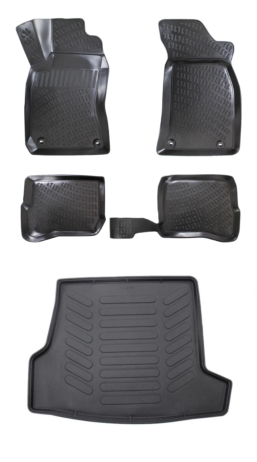 Rizline Skoda Super B 2001-2008 3D Araca Özel Paspas ve Bagaj Havuzu Bmy