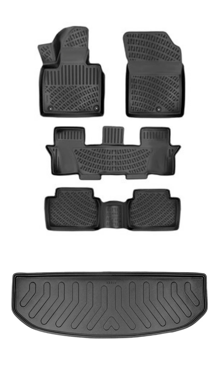 Rizline Kia Sorento Benzinli 7 Koltuk 2021 Sonrası 3D Araca Özel Paspas ve Bagaj Havuzu Bmy