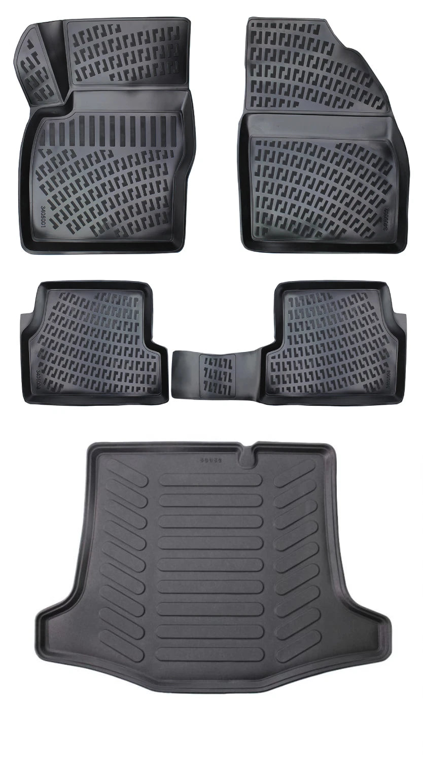 Rizline Ford Focus 2 Sedan 2005-2010 3D Araca Özel Paspas ve Bagaj Havuzu Bmy