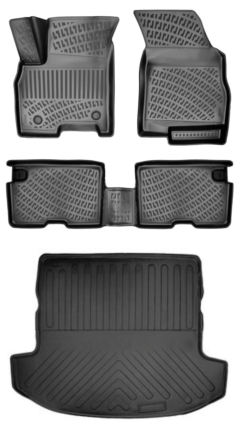 Rizline Chery Tiggo 8 Pro Excellent Paket 5 Koltuklu 2020 Sonrası 3D Araca Özel Paspas ve Bagaj Havuzu SET Bmy