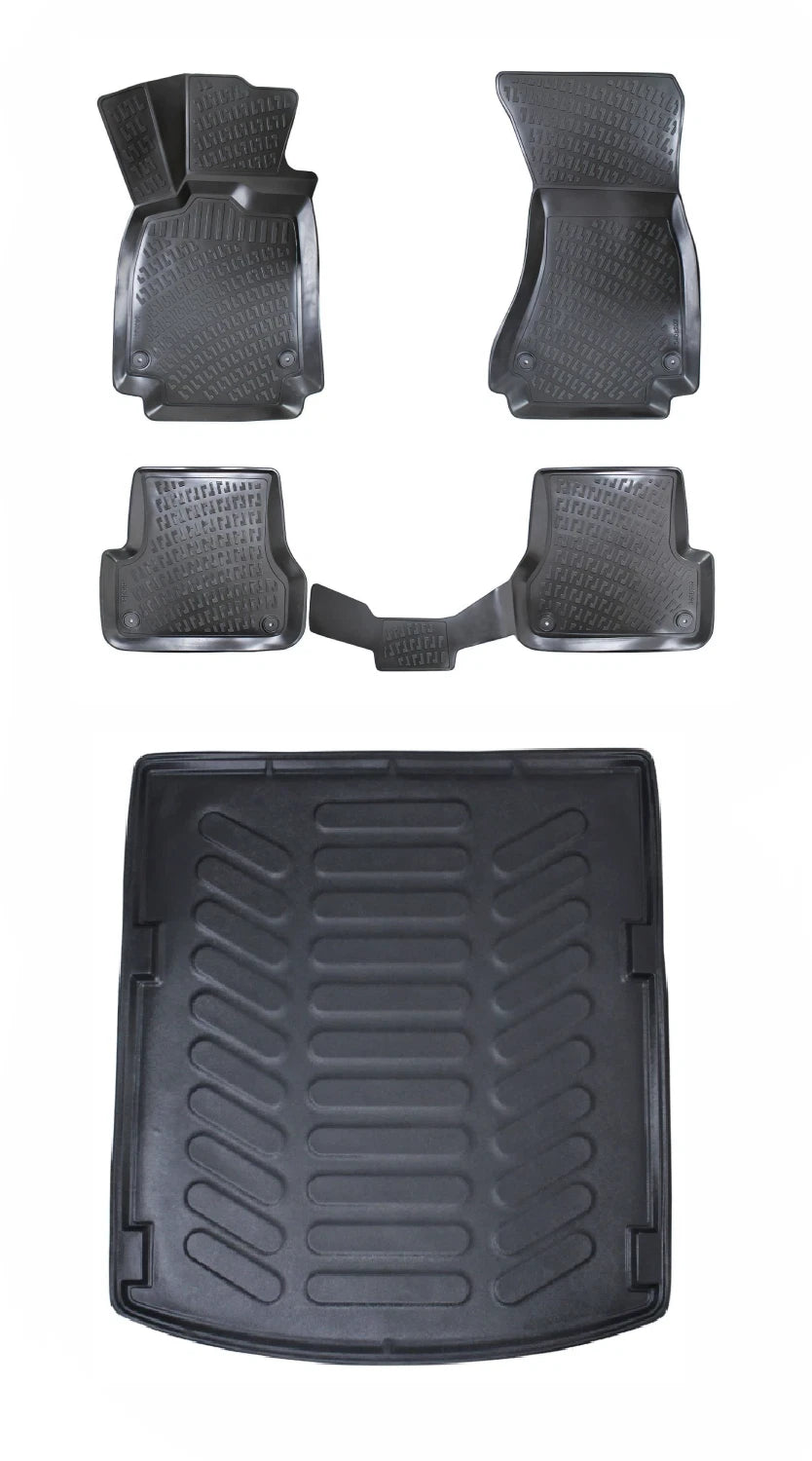 Rizline Audi A6 C7 2011-2015 3D Araca Özel Paspas ve Bagaj Havuzu Bmy