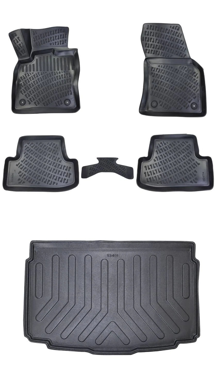 Rizline Volkswagen T-Roc Alt Bagaj 2017 Sonrası 3D Araca Özel Paspas ve Bagaj Havuzu Bmy