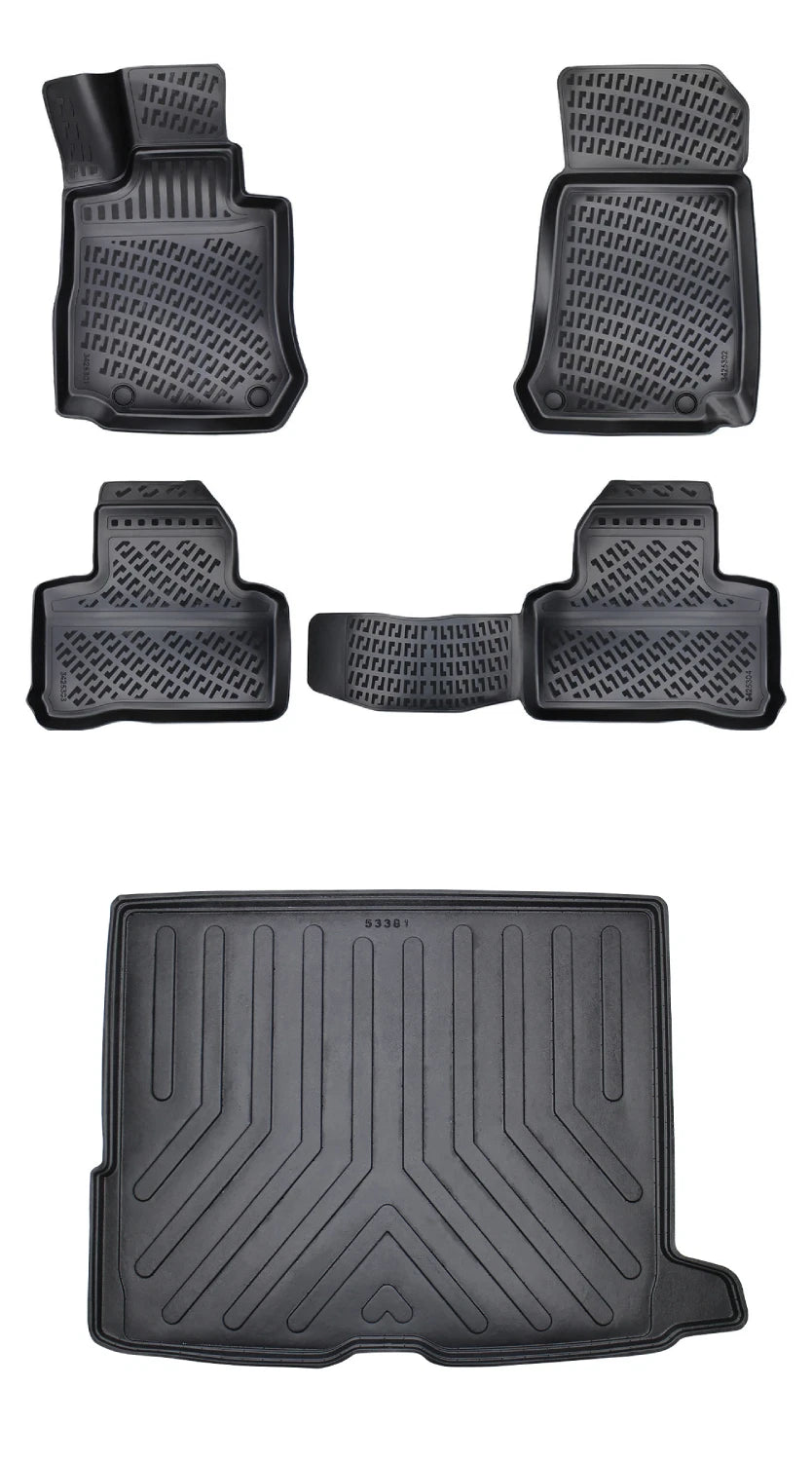 Rizline Mercedes Glc Suv 2015-2022 3D Araca Özel Paspas ve Bagaj Havuzu Bmy