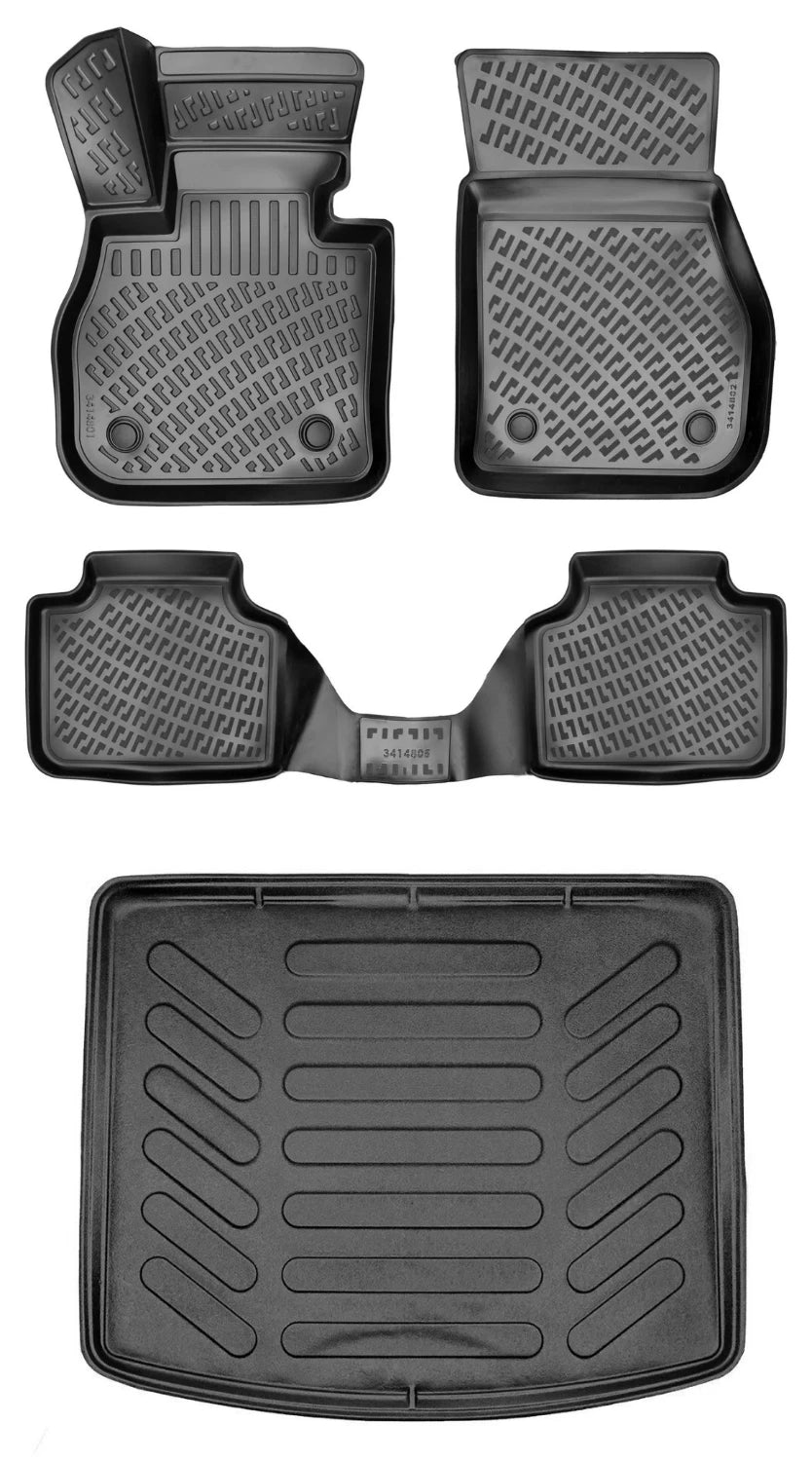 Rizline Bmw 2 Serisi Active Tourer U06 2021 Sonrası 3D Araca Özel Paspas ve Bagaj Havuzu Bmy