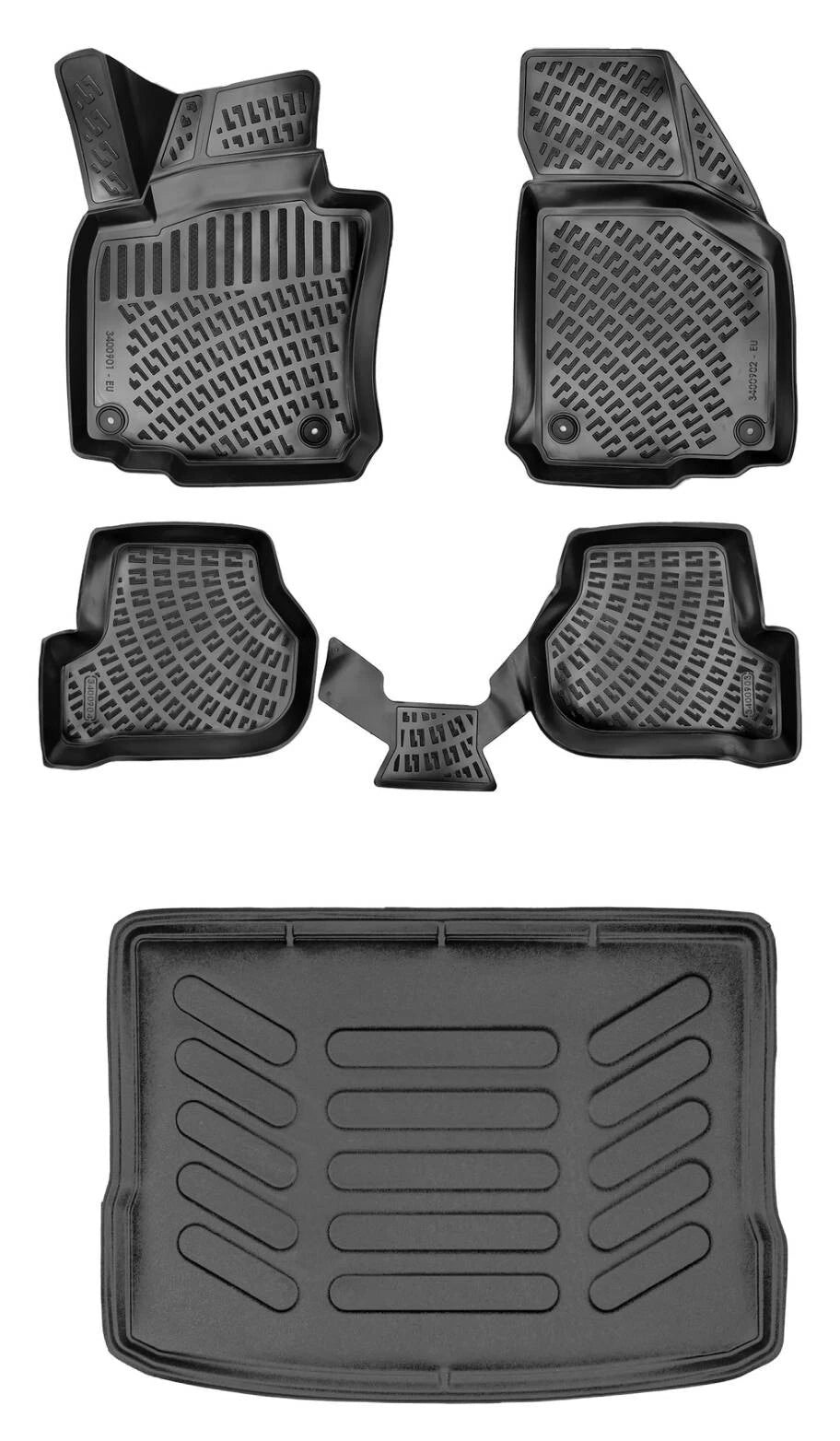 Rizline Volkswagen Scirocco 2008 Sonrası 3D Araca Özel Paspas ve Bagaj Havuzu Bmy