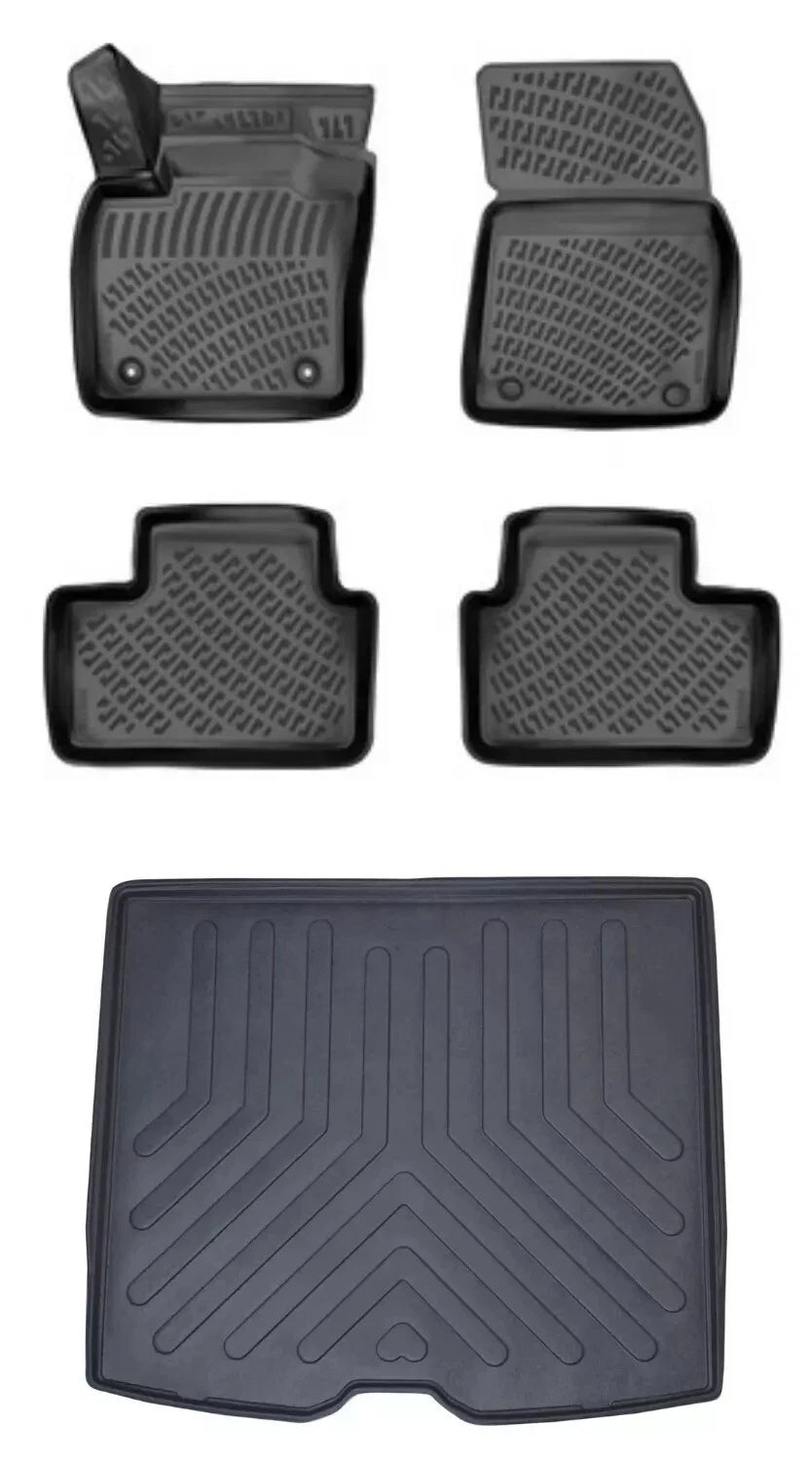 Rizline Volvo XC40 Recharge 2018 Sonrası 3D Araca Özel Paspas ve Bagaj Havuzu Bmy