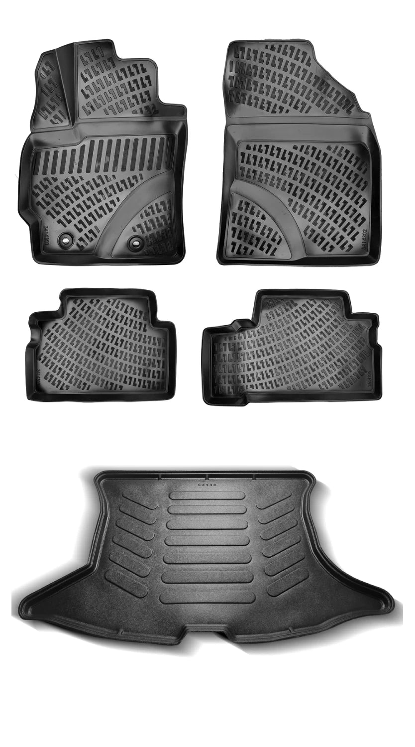 Rizline Toyota Verso 2009 Sonrası 3D Araca Özel Paspas ve Bagaj Havuzu Bmy