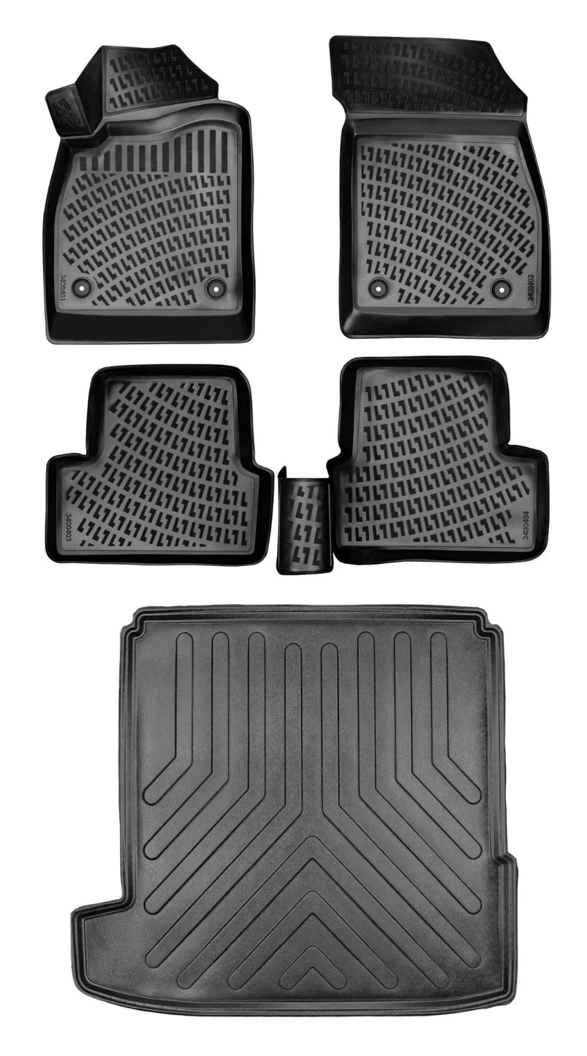 Rizline Opel Astra J Sedan 1.4/1.4 T 2009 Sonrası 3D Araca Özel Paspas ve Bagaj Havuzu Bmy