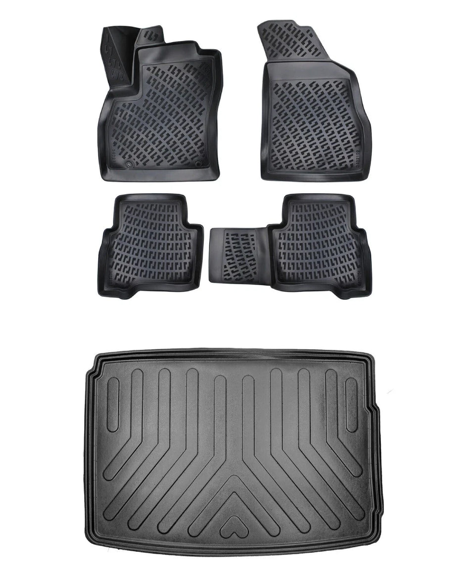 Rizline Fiat Fiorino Dizel Halı Zeminli 2007-2019 3D Araca Özel Paspas ve Bagaj Havuzu Bmy