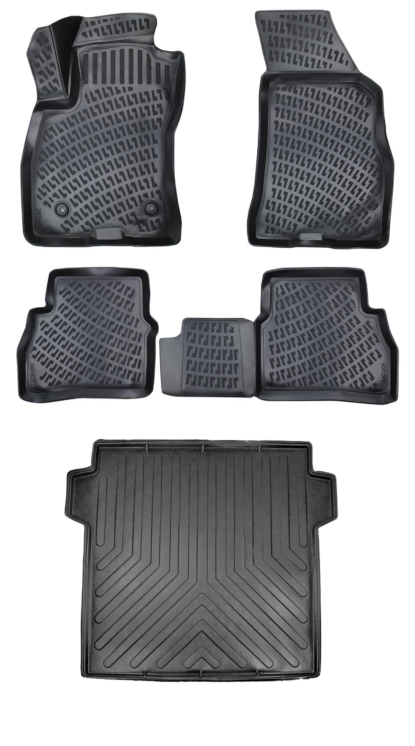 Rizline Fiat Doblo Combi Maxi 2010-2015 3D Araca Özel Paspas ve Bagaj Havuzu Bmy