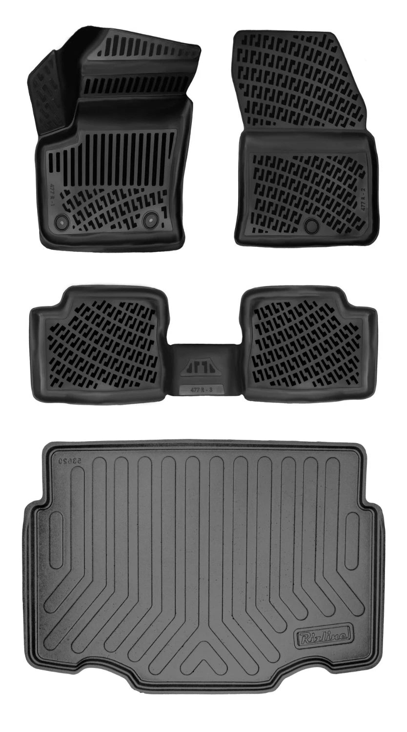 Rizline Jeep Avenger Ev Alt Bagaj 2023 Sonrası 3D Araca Özel Paspas ve Bagaj Havuzu Bmy