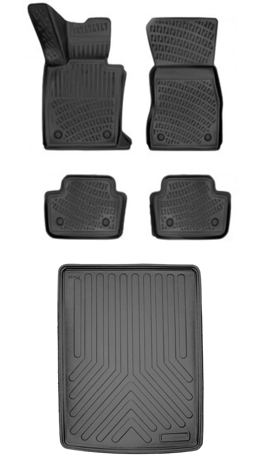 Rizline Bmw 5 Serisi G60 2023 Sonrası 3D Araca Özel Paspas ve Bagaj Havuzu Bmy