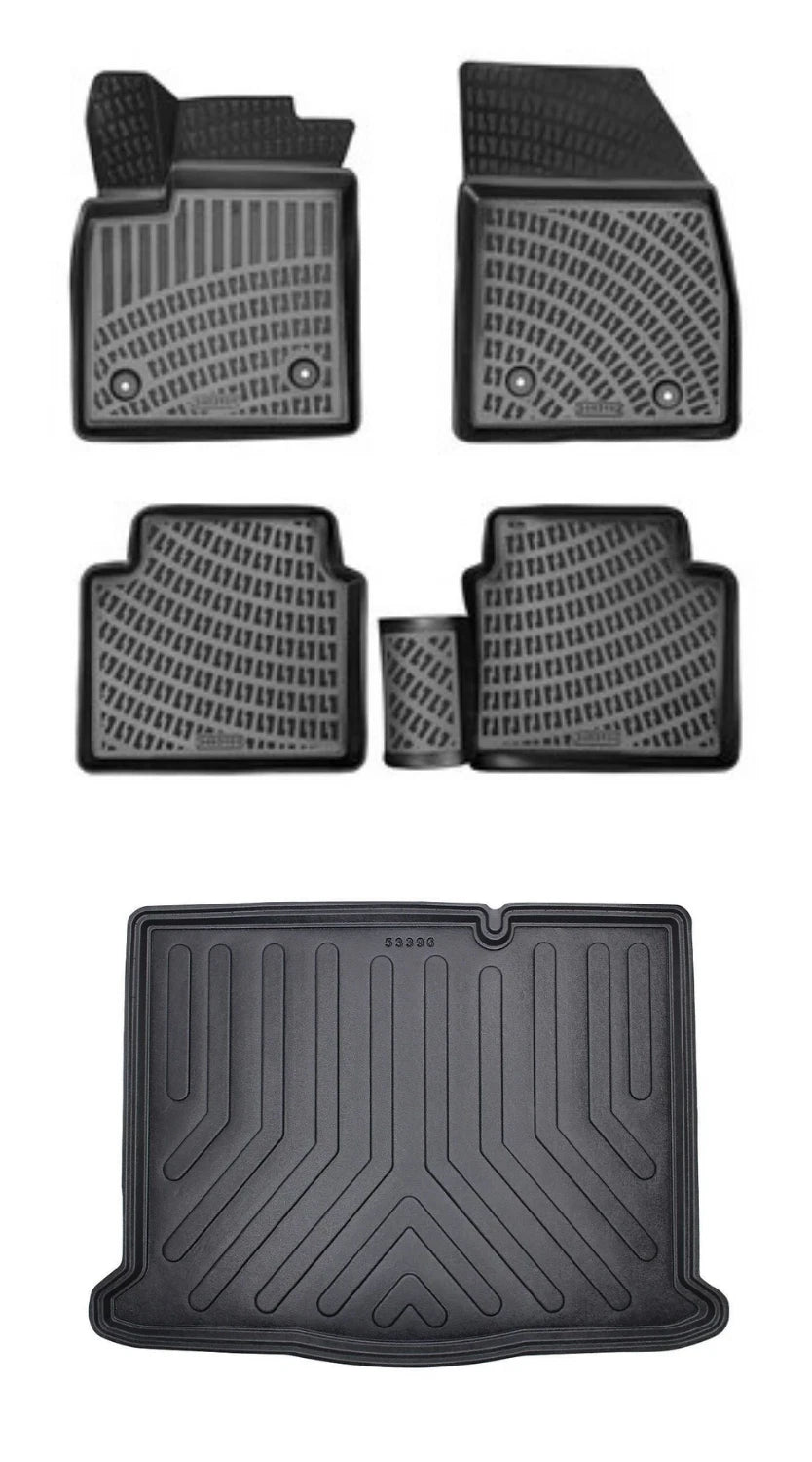 Rizline Ford Focus 4 Hb Ince Stepne 2018 Sonrası 3D Araca Özel Paspas ve Bagaj Havuzu Bmy