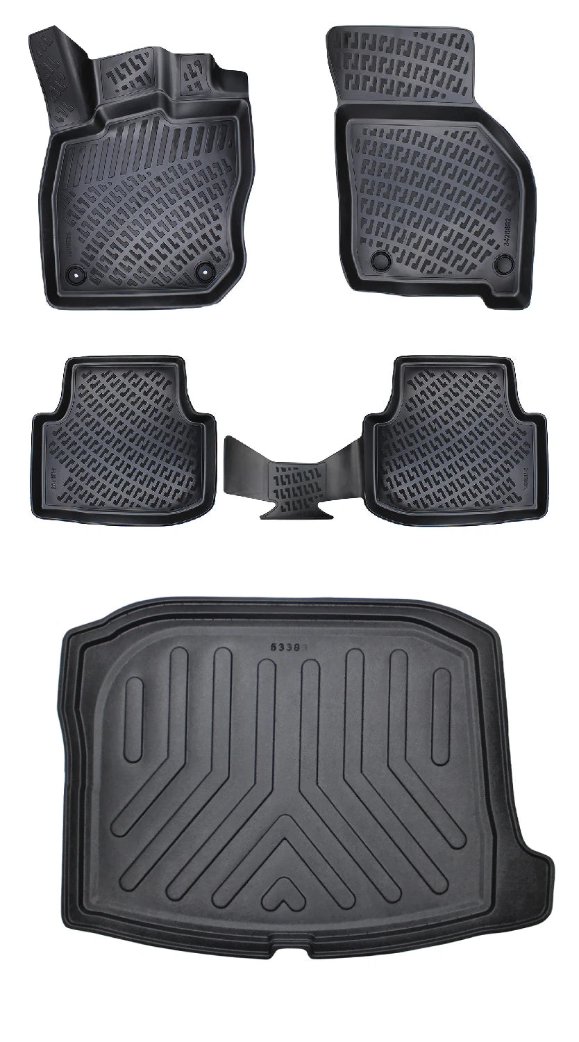 Rizline Seat Leon Otomatik Vites 2020 Sonrası 3D Araca Özel Paspas ve Bagaj Havuzu Bmy