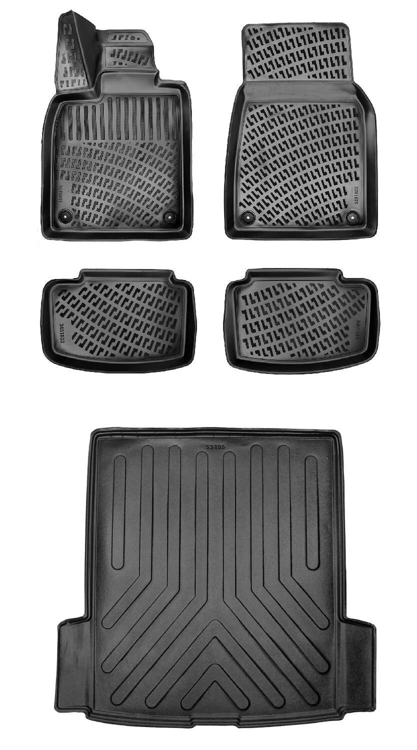 Rizline Porsche Taycan (Elektrikli) 2018 Sonrası 3D Araca Özel Paspas ve Bagaj Havuzu Bmy