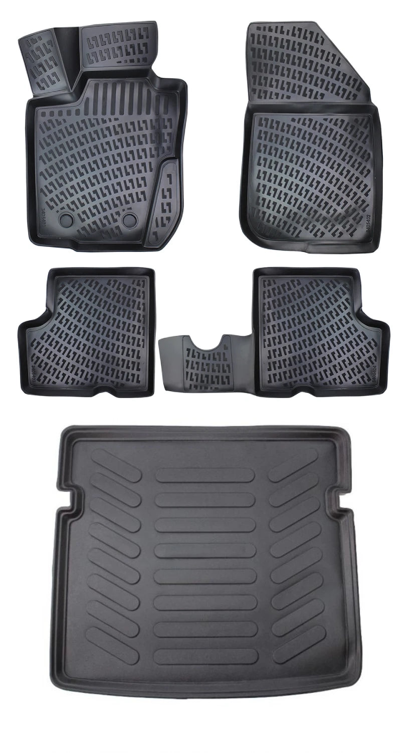 Rizline Dacia Duster 4 Wd (4x4) 2009-2017 3D Araca Özel Paspas ve Bagaj Havuzu Bmy