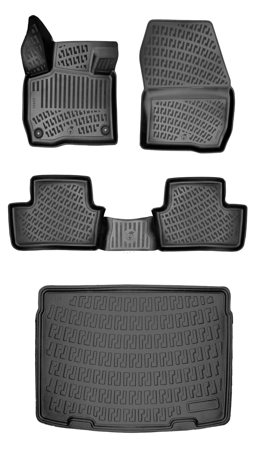 Rizline Peugeot 308 Elektrikli 2022 Sonrası 3D Araca Özel Paspas ve Bagaj Havuzu Bmy