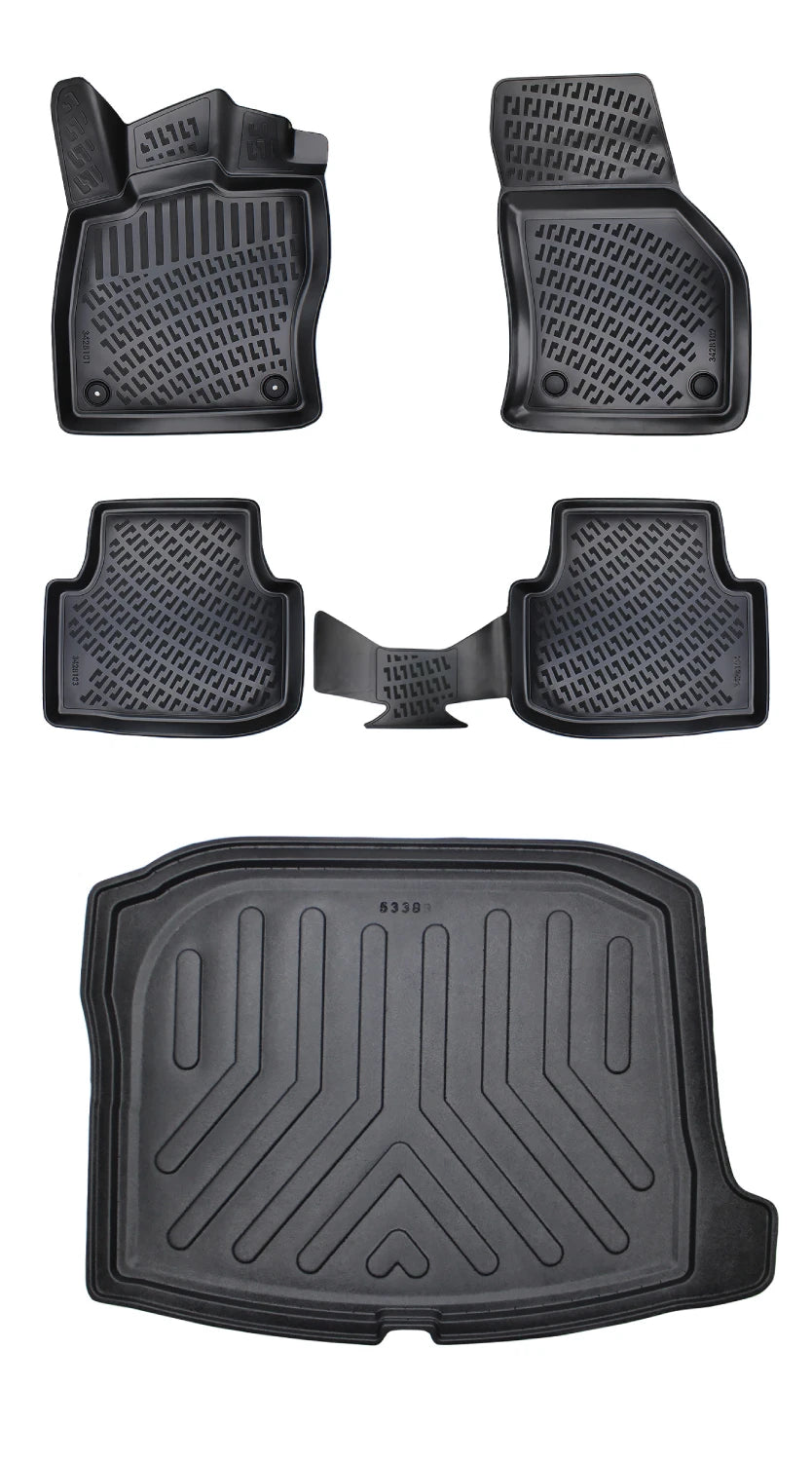 Rizline Seat Leon Manuel Vites 2020 Sonrası 3D Araca Özel Paspas ve Bagaj Havuzu Bmy