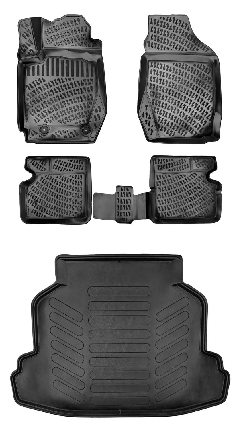 Rizline Toyota Corolla C Sedan 2002-2007 3D Araca Özel Paspas ve Bagaj Havuzu Bmy