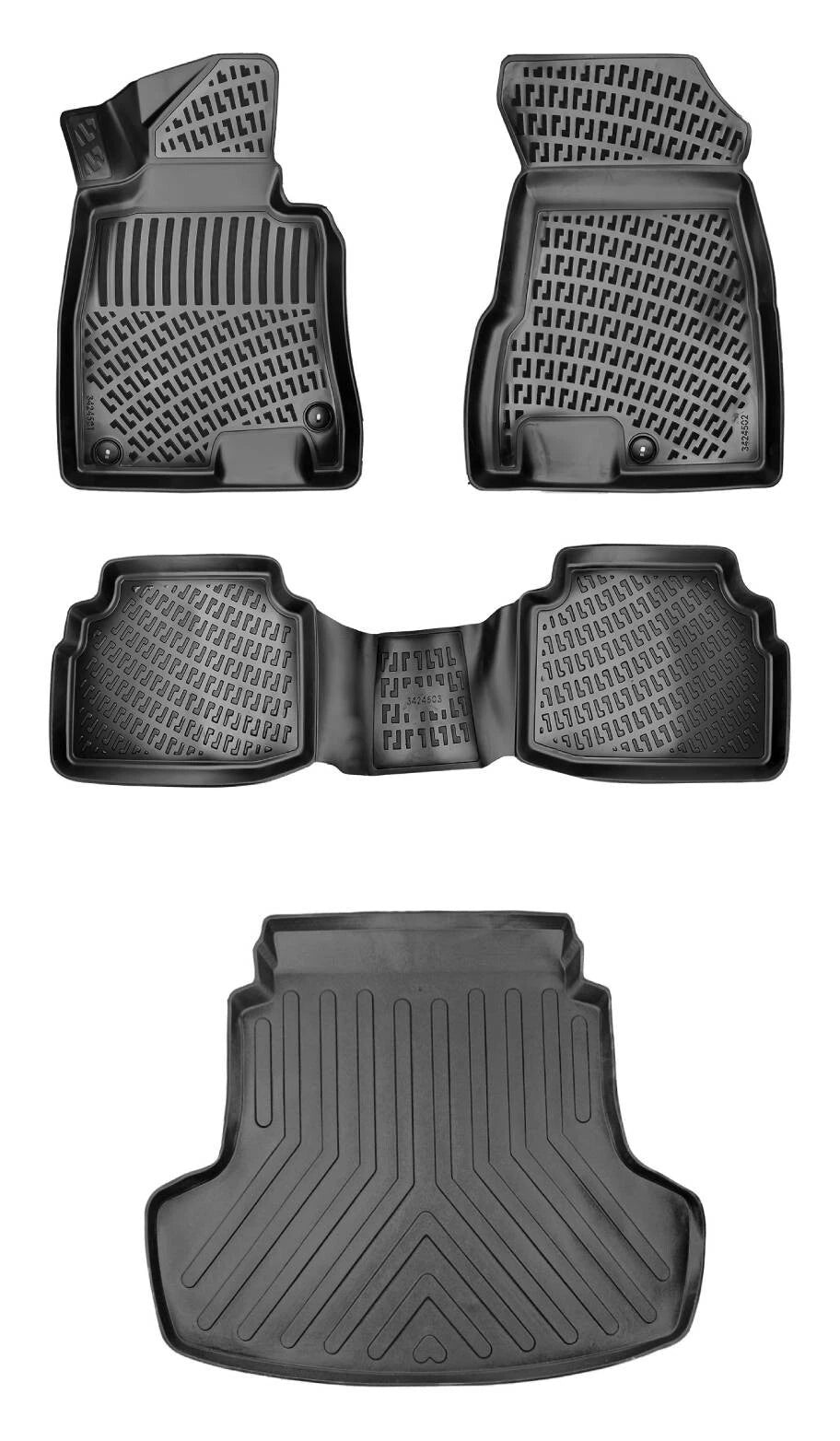 Rizline Hyundai Sonata 2020 Sonrası 3D Araca Özel Paspas ve Bagaj Havuzu Bmy