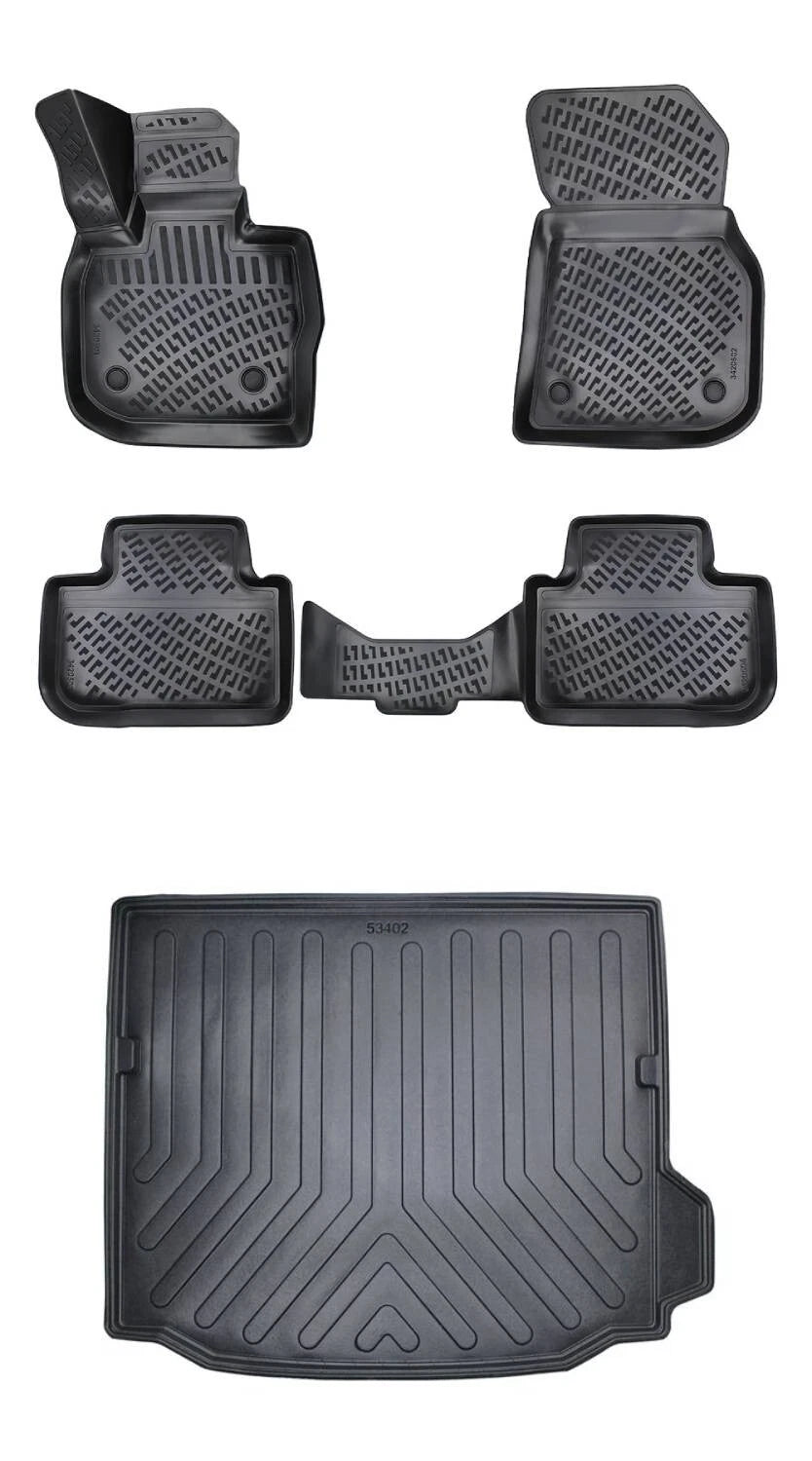 Rizline Bmw X3 2017-2024 Sonrası 3D Araca Özel Paspas ve Bagaj Havuzu Bmy