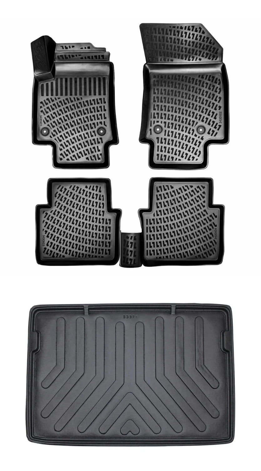 Rizline Opel Crossland 2020 Sonrası (Üst) 3D Araca Özel Paspas ve Bagaj Havuzu Set Bmy