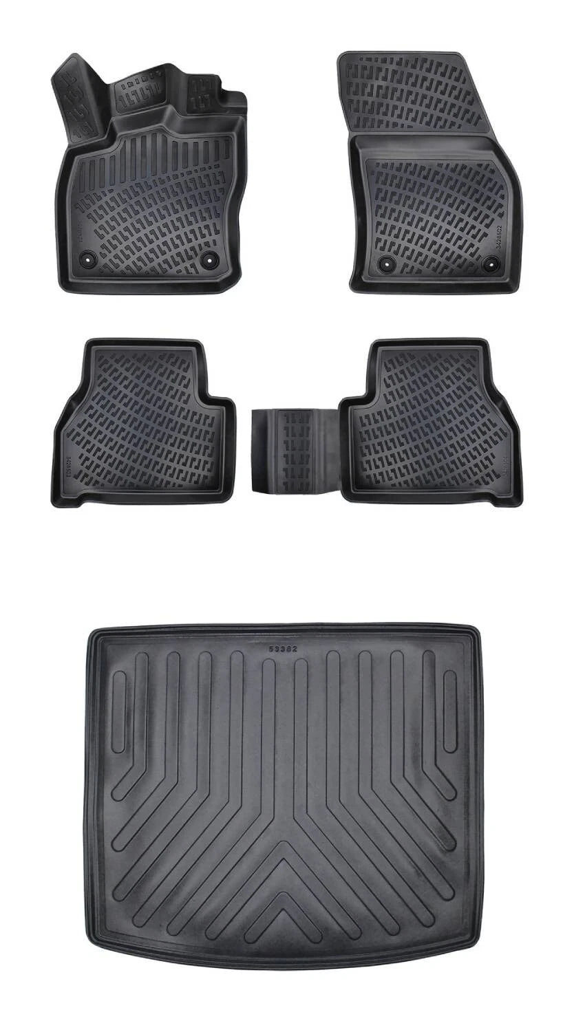 Rizline Volkswagen Caddy 2020 Sonrası 3D Araca Özel Paspas ve Bagaj Havuzu Bmy