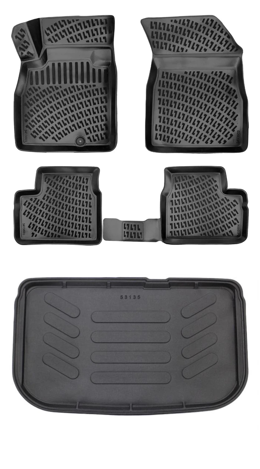 Rizline Nissan Micra 2010-2017 3D Araca Özel Paspas ve Bagaj Havuzu Bmy