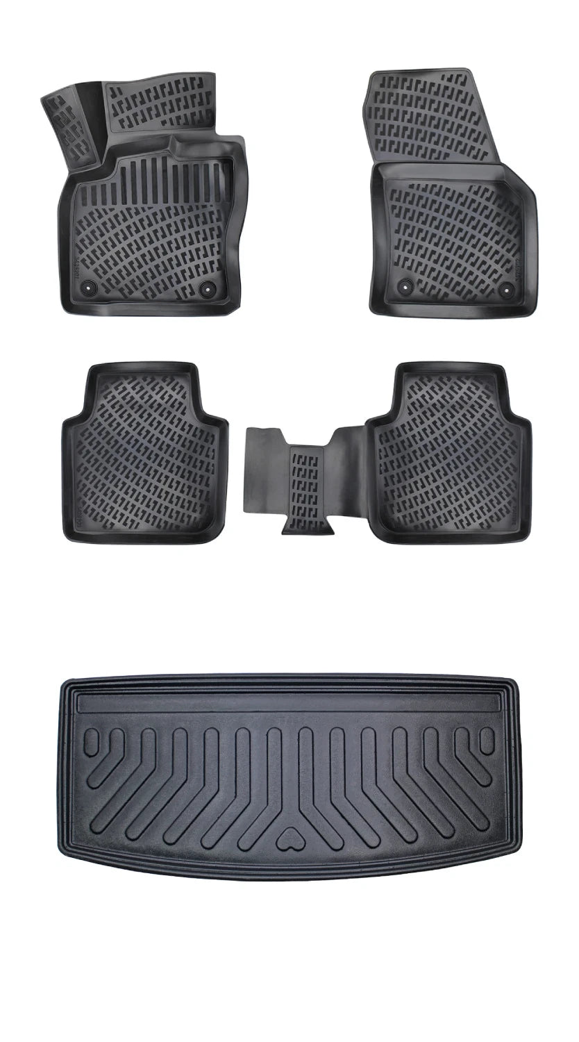 Rizline Volkswagen Tiguan All Space 7 Koltuk 2016-2023 3D Araca Özel Paspas ve Bagaj Havuzu Bmy