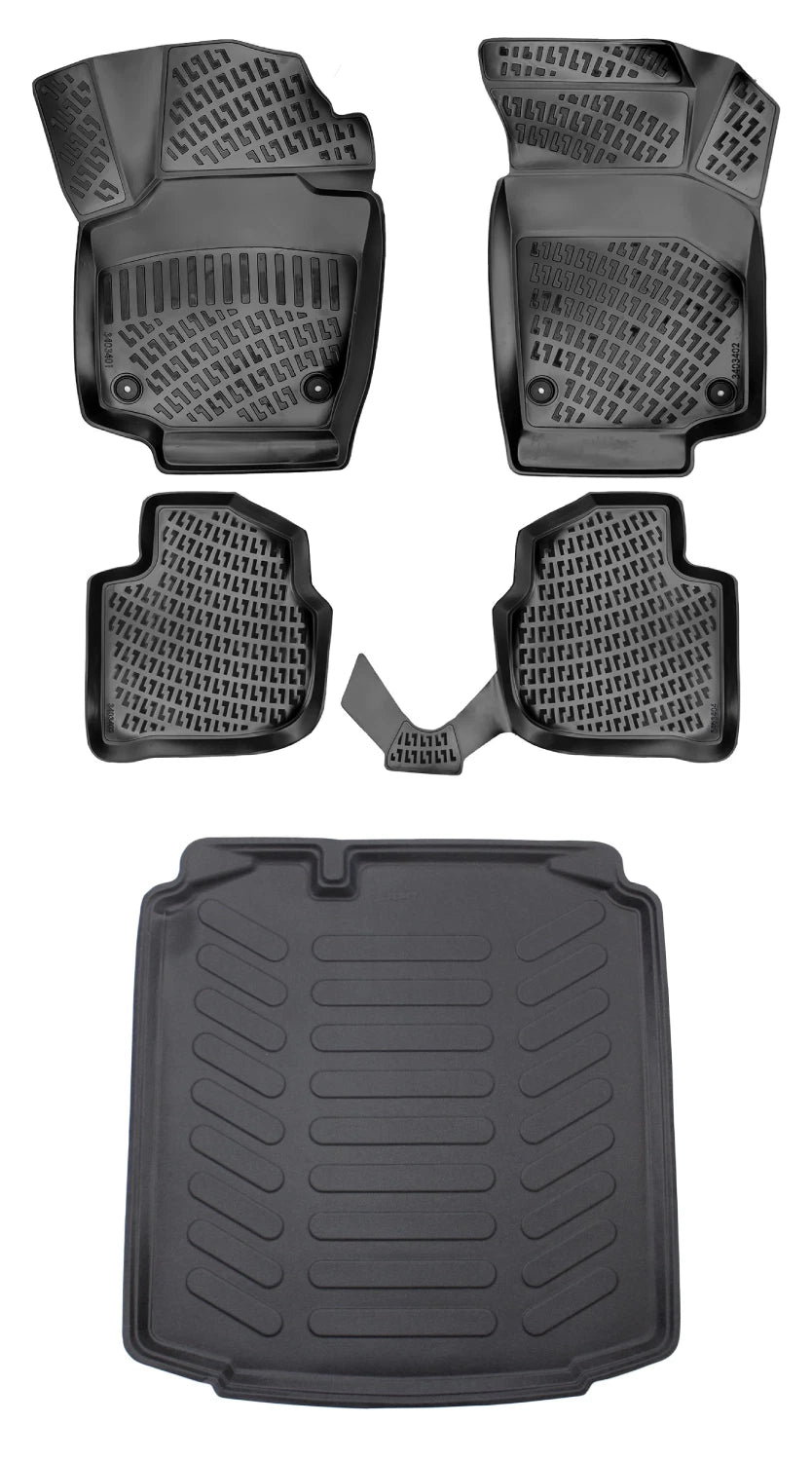 Rizline Seat Toledo Sedan 2012 Sonrası 3D Araca Özel Paspas ve Bagaj Havuzu Bmy