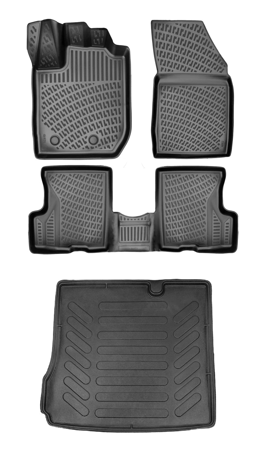 Rizline Dacia Duster 2 Wd (4x2) 2023 Sonrası 3D Araca Özel Paspas ve Bagaj Havuzu Bmy