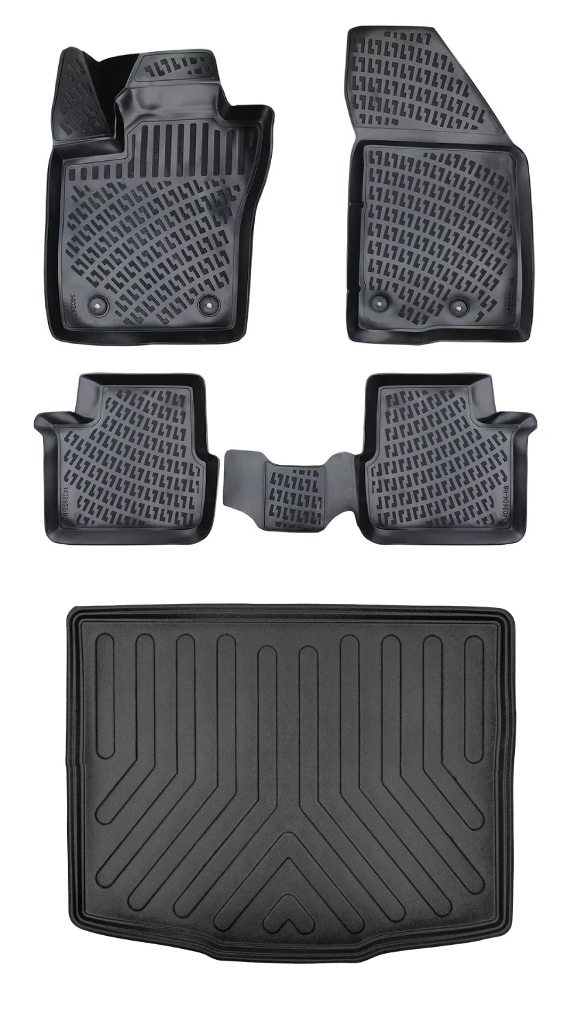 Rizline Fiat Egea Cross Wagon Alt 2020 Sonrası 3D Araca Özel Paspas ve Bagaj Havuzu Bmy